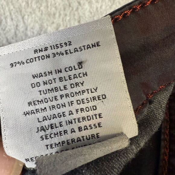 Robin's Red Label men’s Size 33 moto Black Distressed Skinny Ankle Pants Jeans - Picture 5 of 11